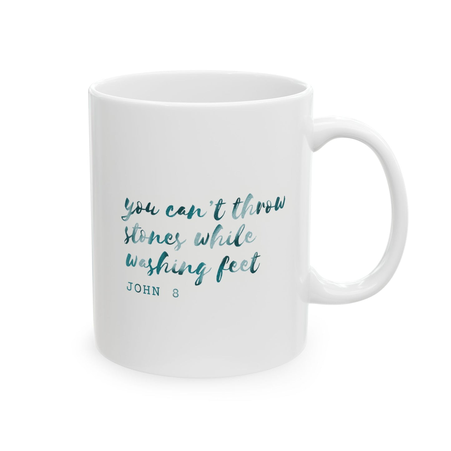 Can't Throw Stones Mug - Blue