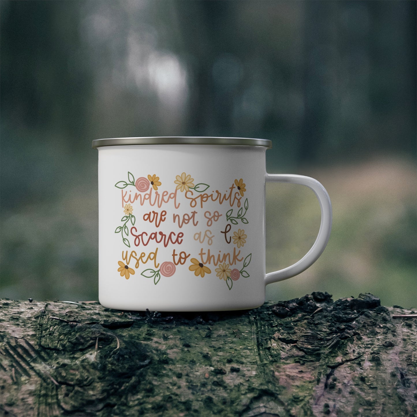 Kindred Spirits Enamel Camping Mug