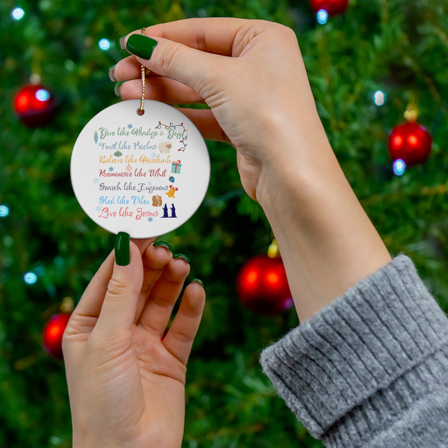 Merry AIO Ceramic Ornament