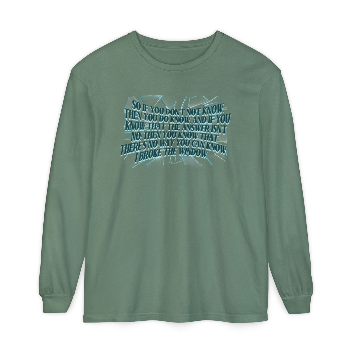 Broken Window Comfort Colors Long Sleeve