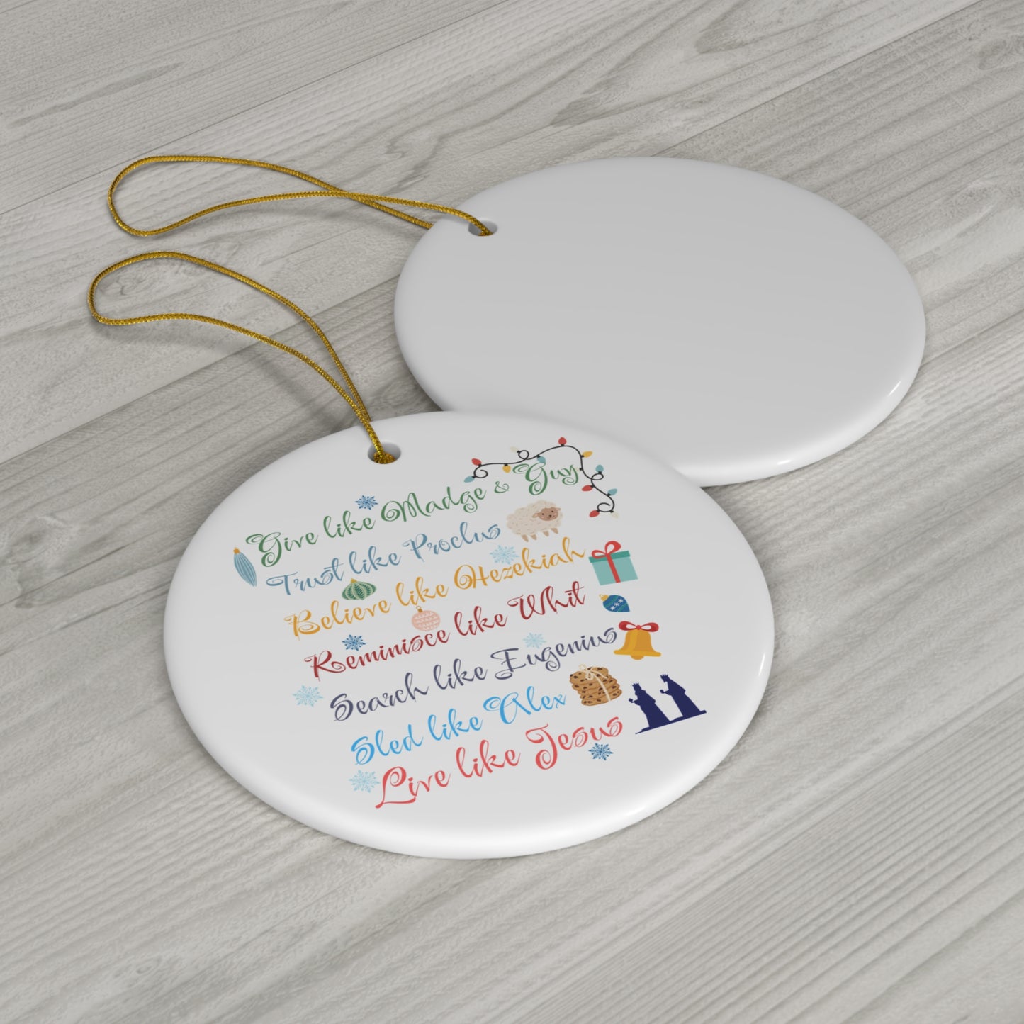 Merry AIO Ceramic Ornament