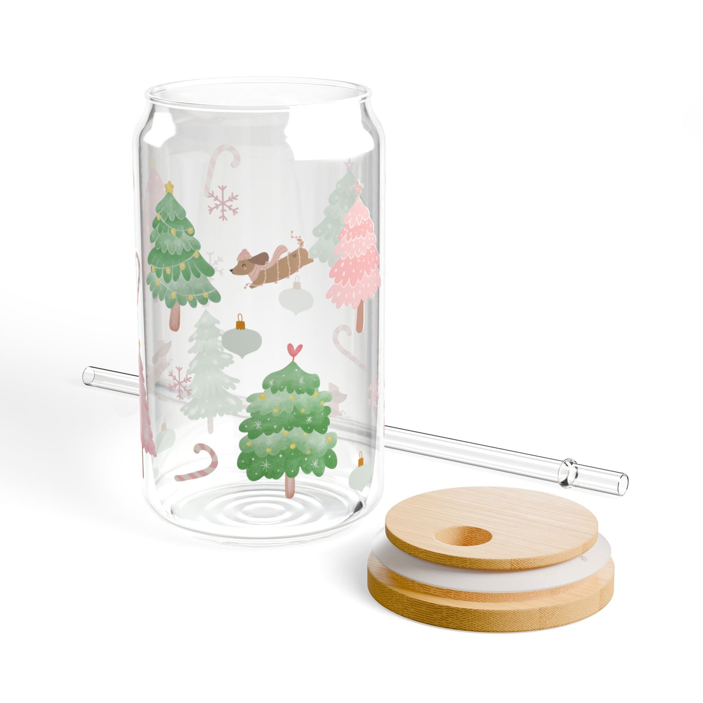 Woof-You a Merry Christmas Glass