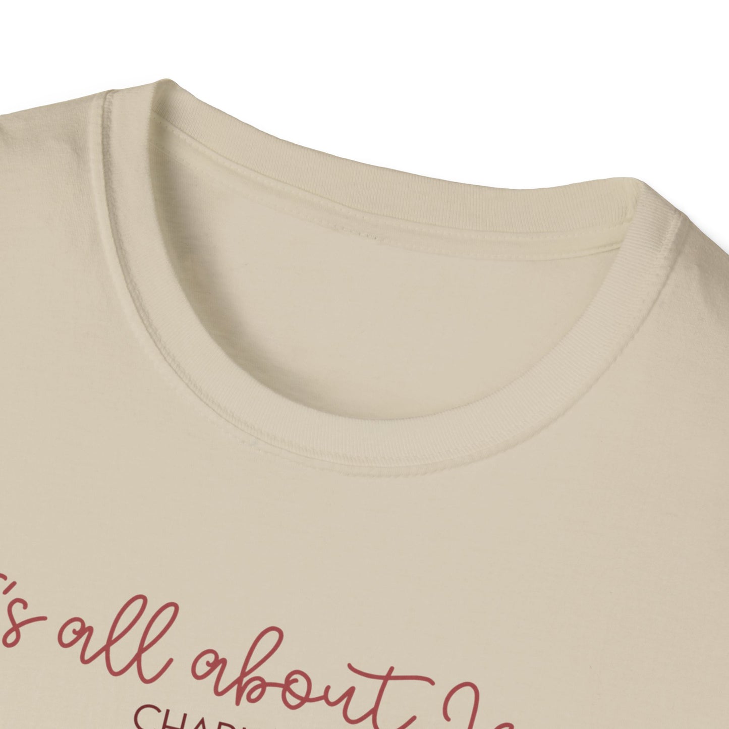 All About Jesus Tee (Red&Blue Design)