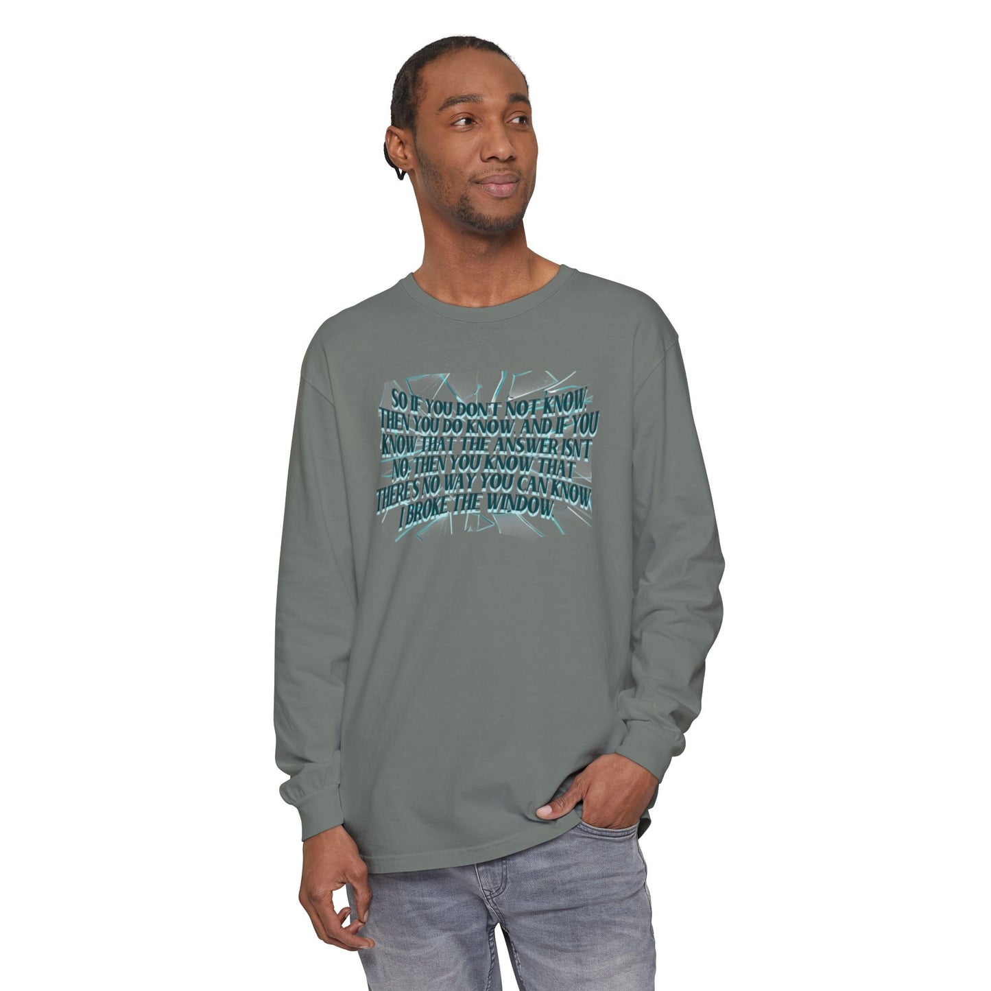 Broken Window Comfort Colors Long Sleeve