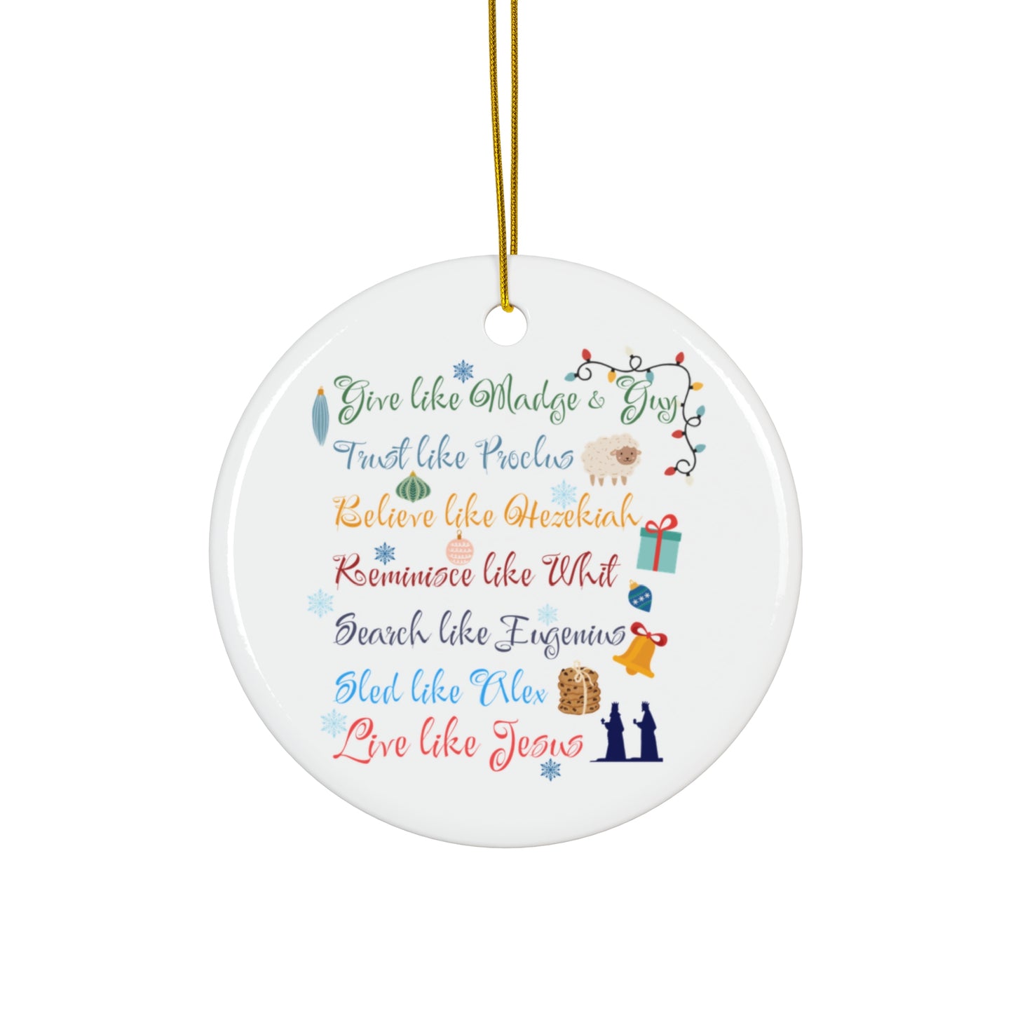 Merry AIO Ceramic Ornament