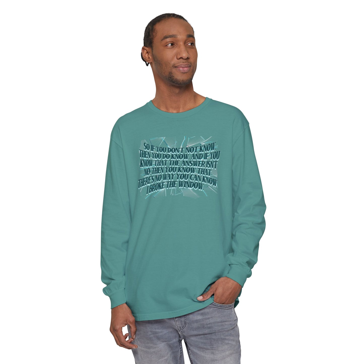 Broken Window Comfort Colors Long Sleeve