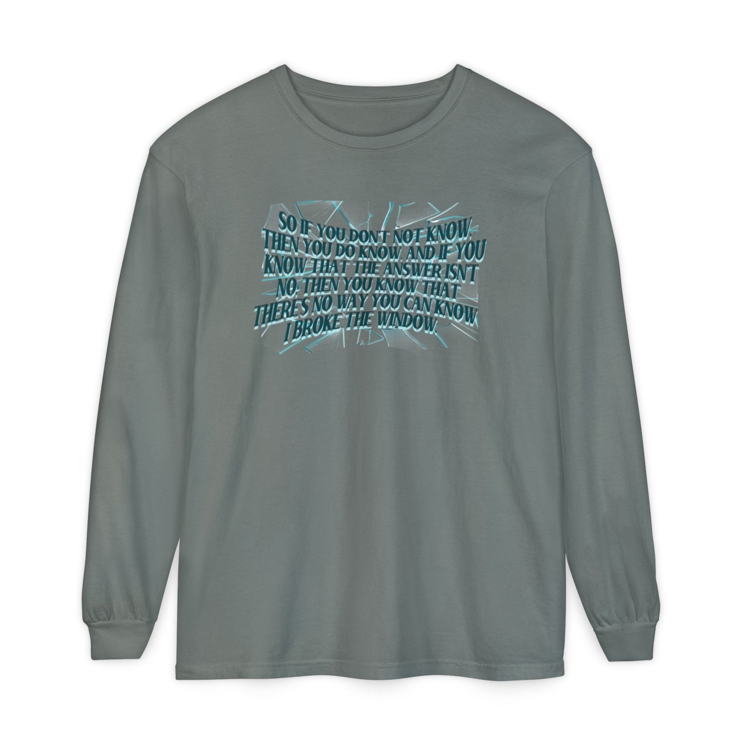 Broken Window Comfort Colors Long Sleeve