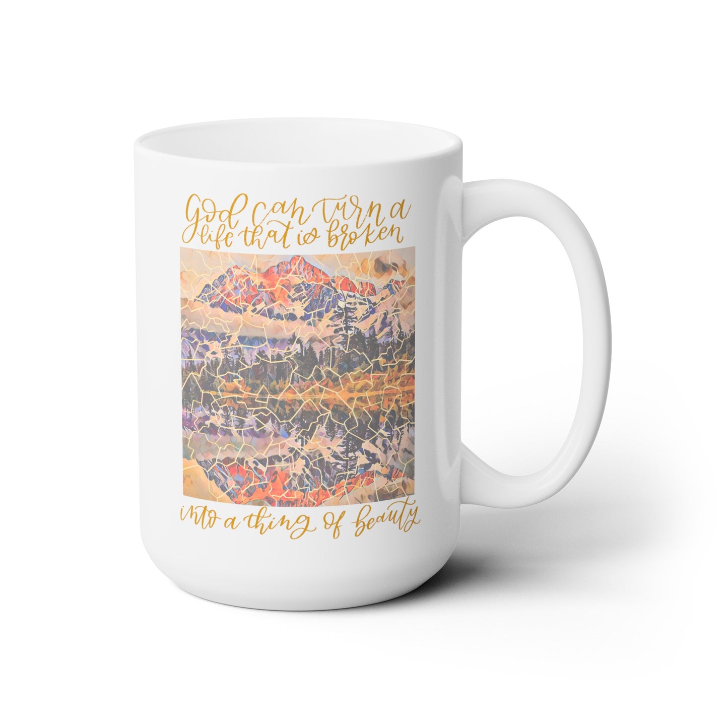 Broken Pieces Mug (15oz)