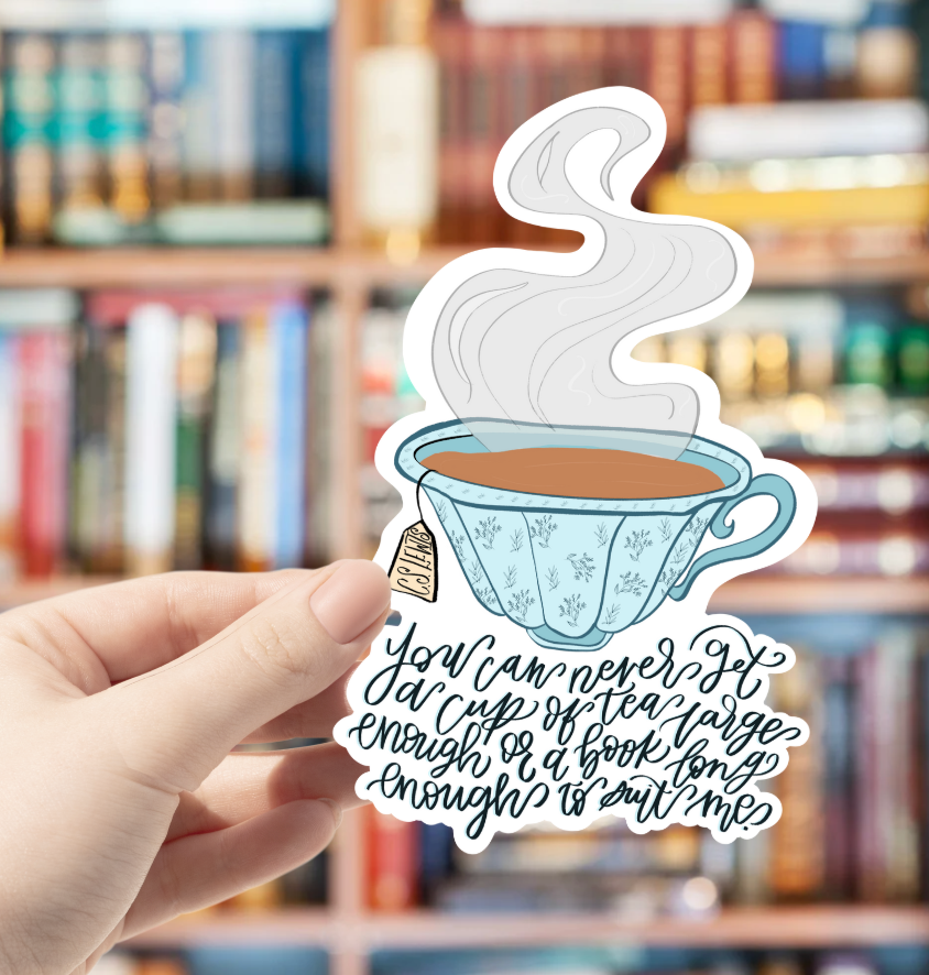 Tea & Books Sticker