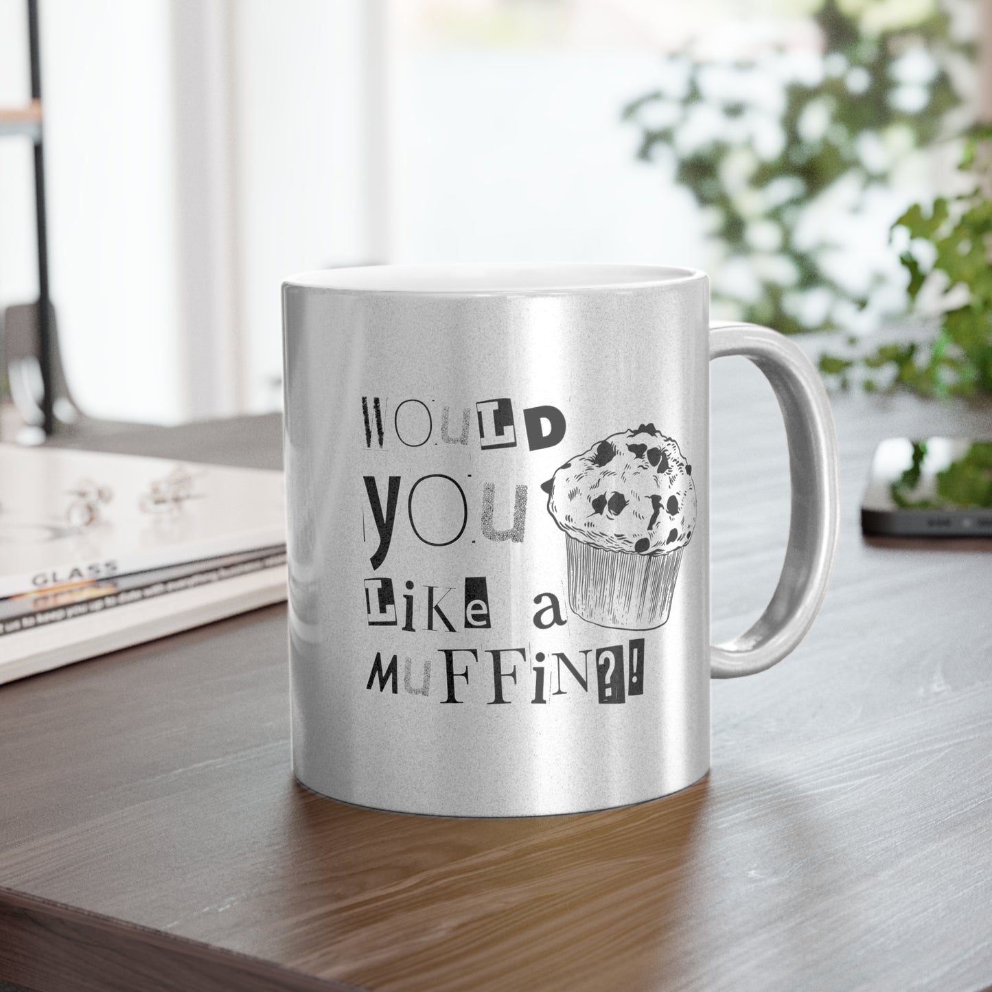 Muffin Metallic Mug (Silver\Gold)