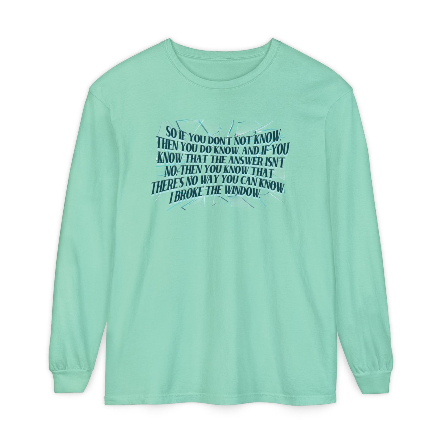 Broken Window Comfort Colors Long Sleeve