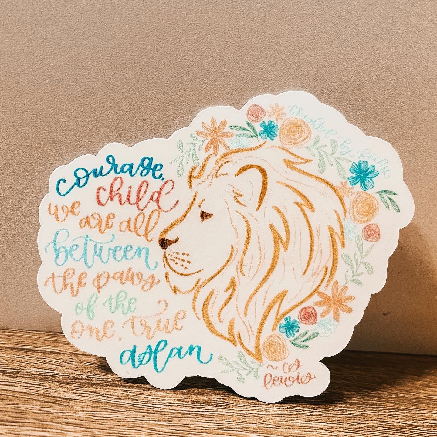 Courage, Child Sticker