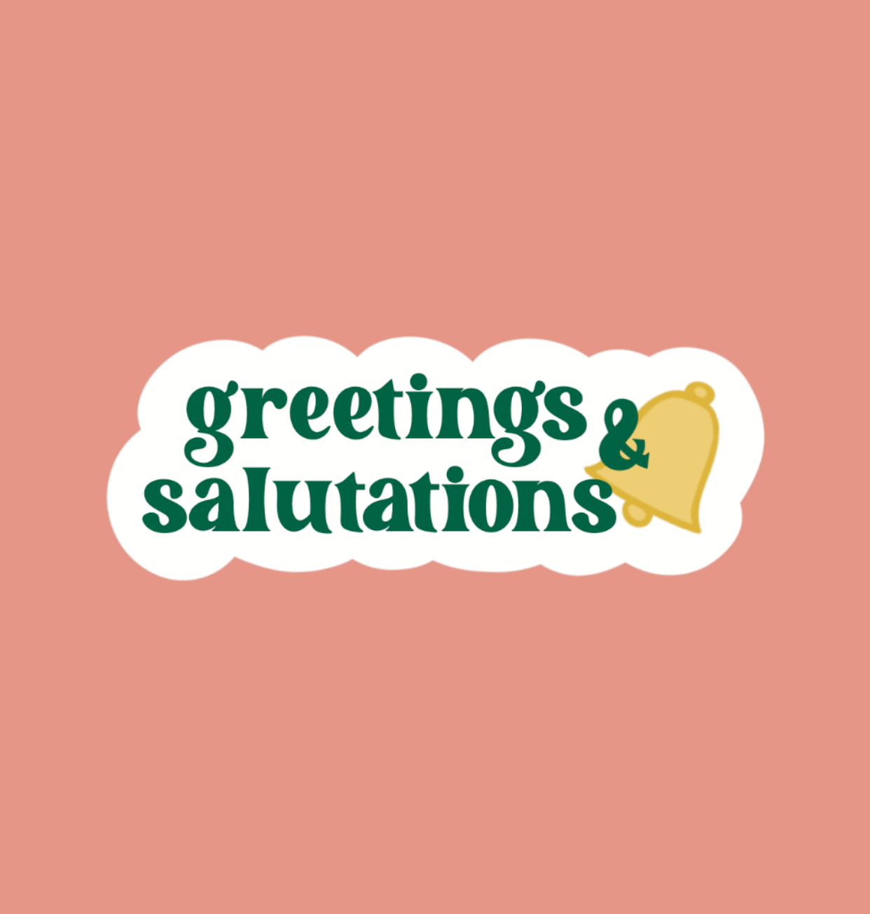 Greeting & Salutations Sticker