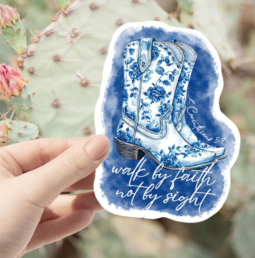 Walk by Faith Sticker