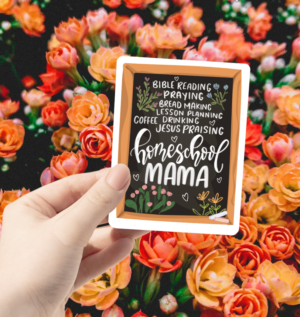 Homeschool Mama Chalkboard Sticker