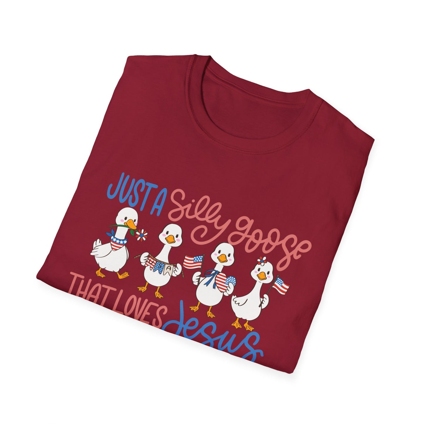 Just a Silly Goose That Loves Jesus and America Tee