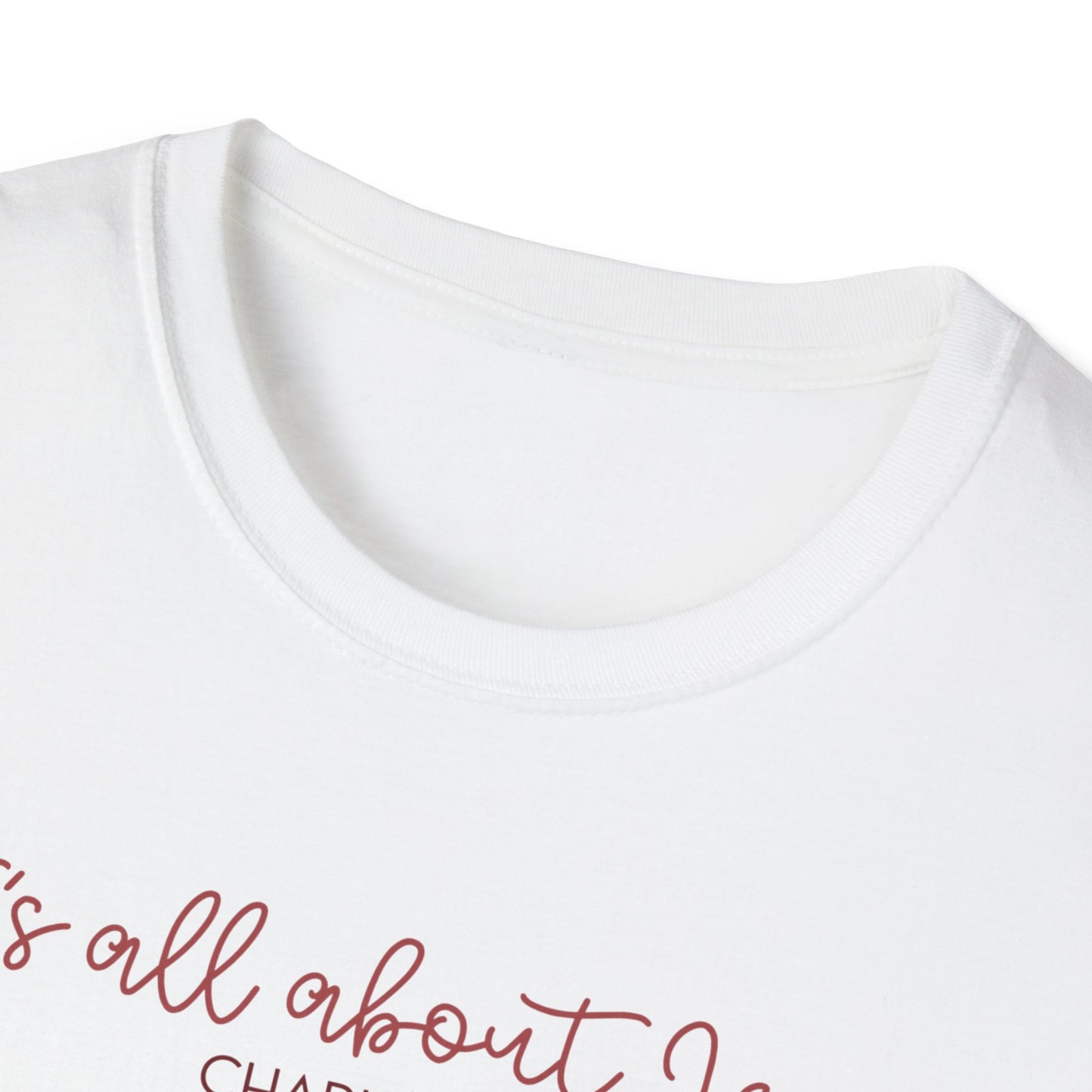 All About Jesus Tee (Red&Blue Design)