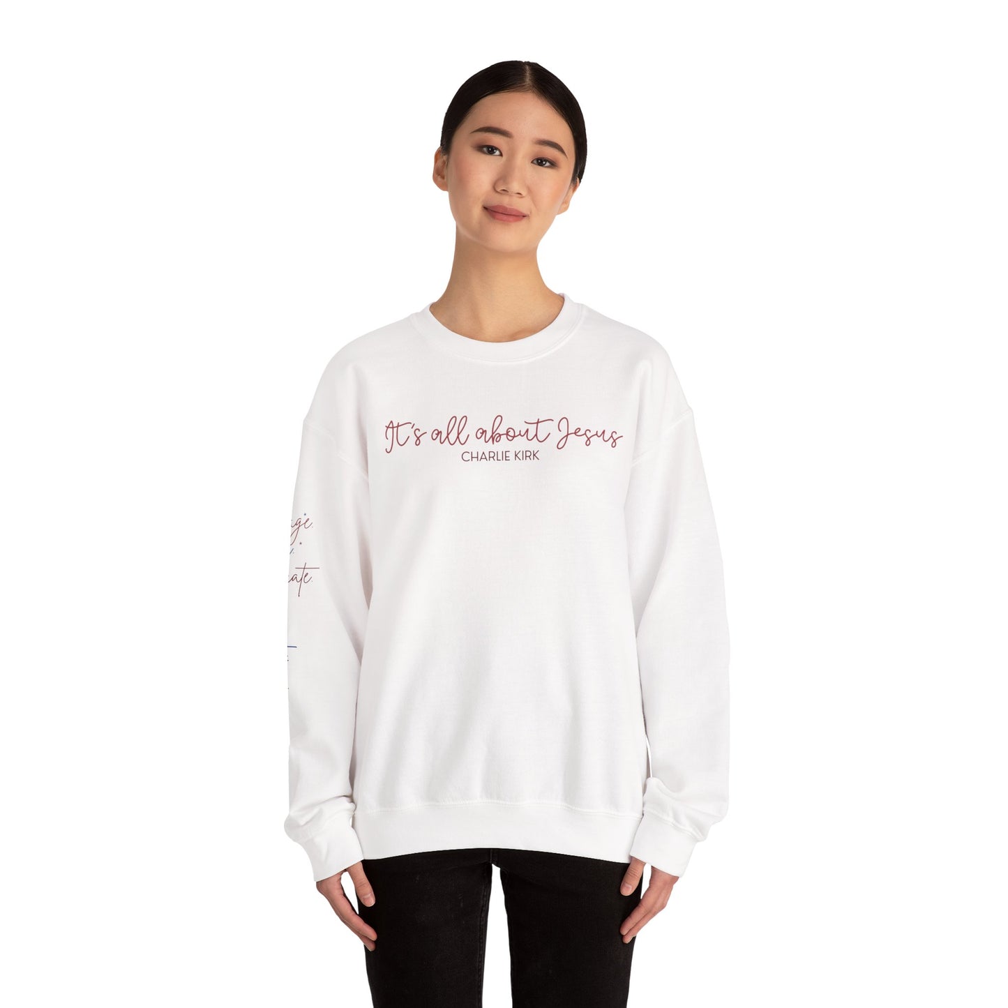 All About Jesus Crewneck Sweatshirt