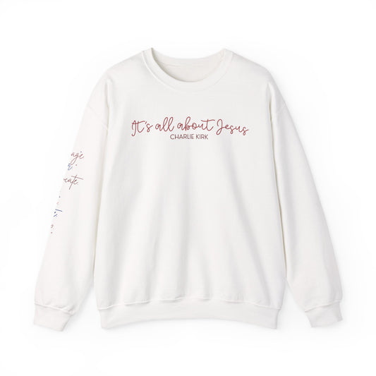 All About Jesus Crewneck Sweatshirt