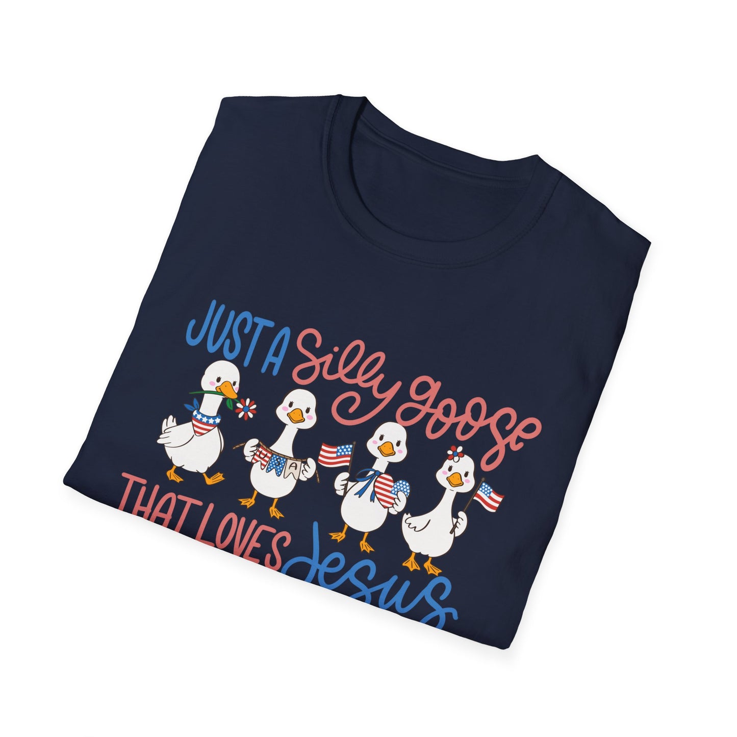 Just a Silly Goose That Loves Jesus and America Tee