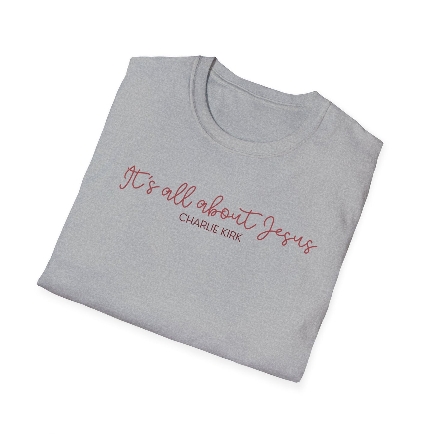 All About Jesus Tee (Red&Blue Design)