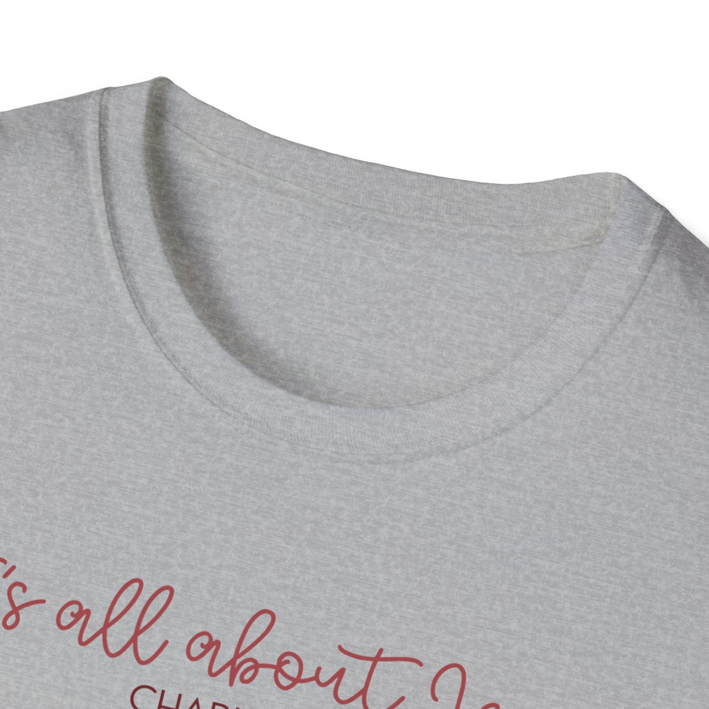 All About Jesus Tee (Red&Blue Design)