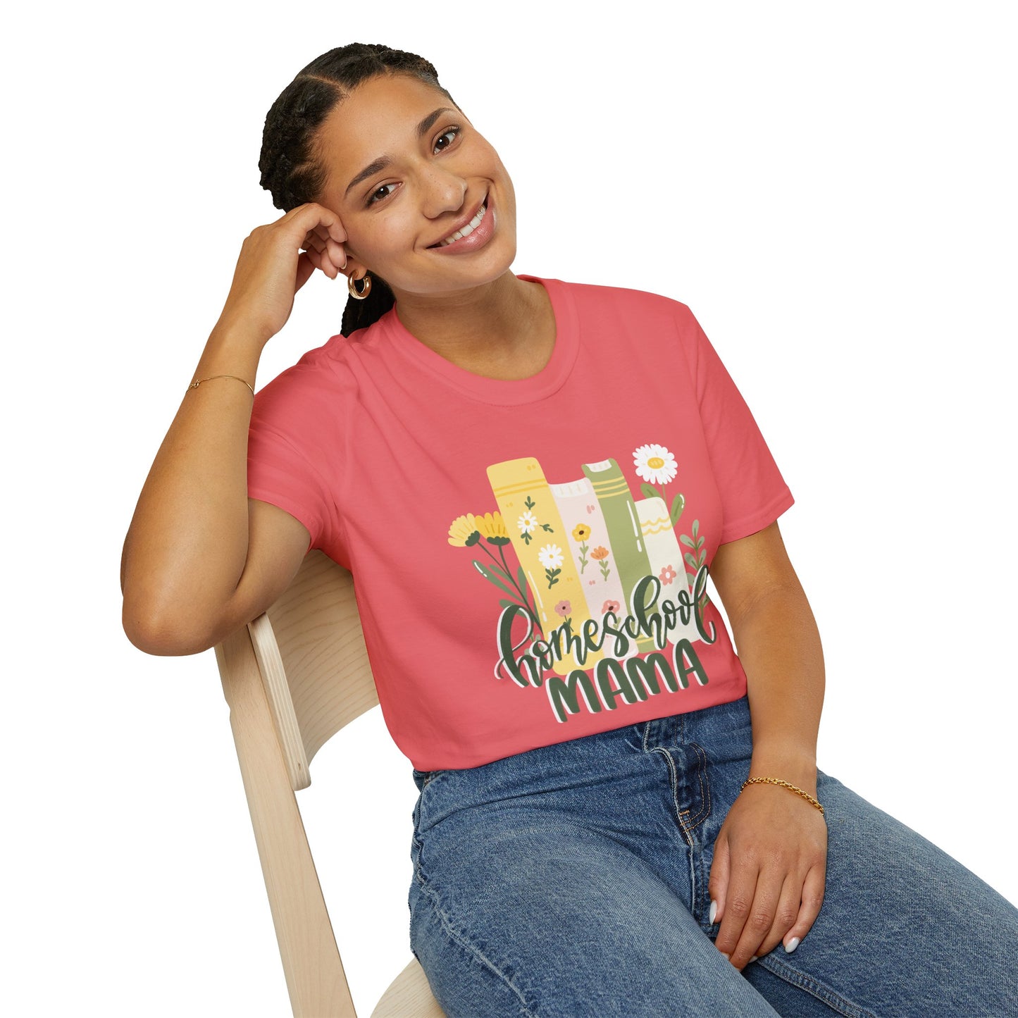 Homeschool Mama Floral Tee