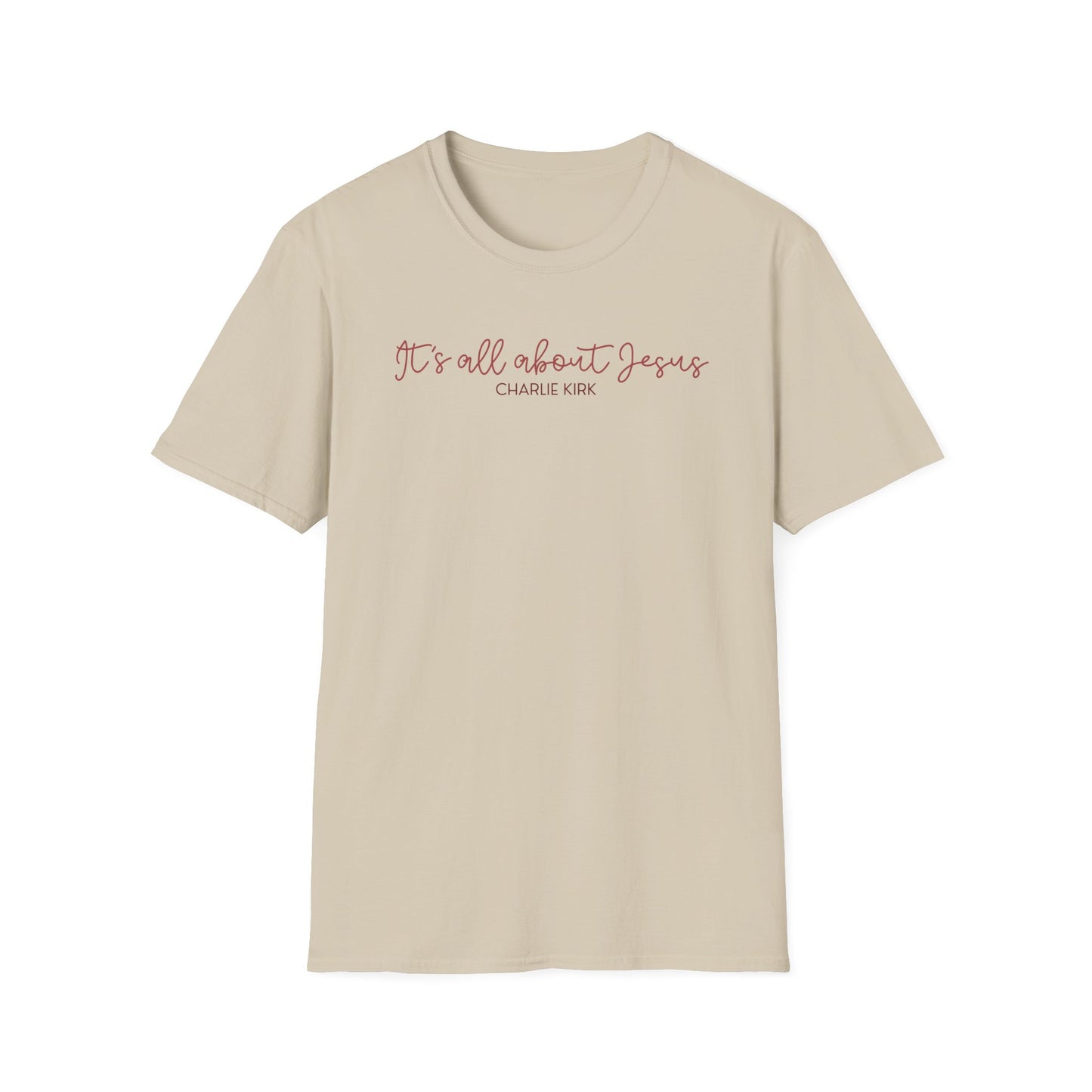 All About Jesus Tee (Red&Blue Design)