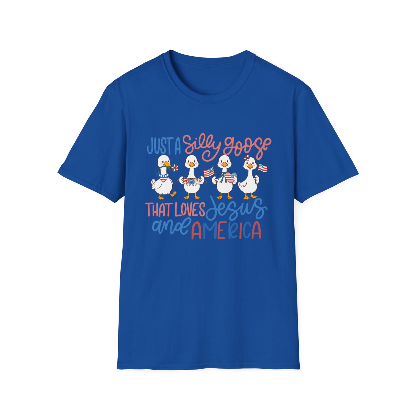 Just a Silly Goose That Loves Jesus and America Tee