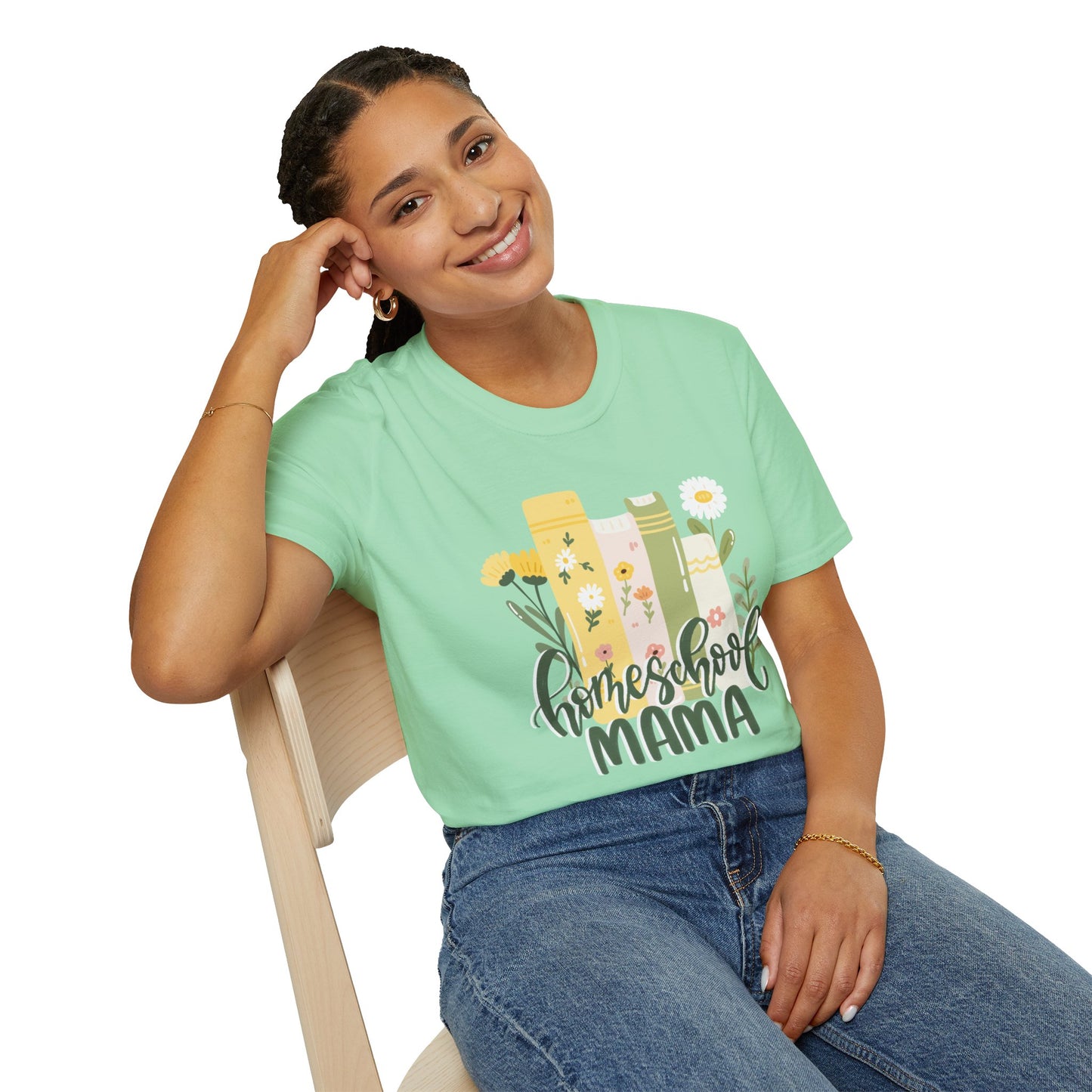 Homeschool Mama Floral Tee