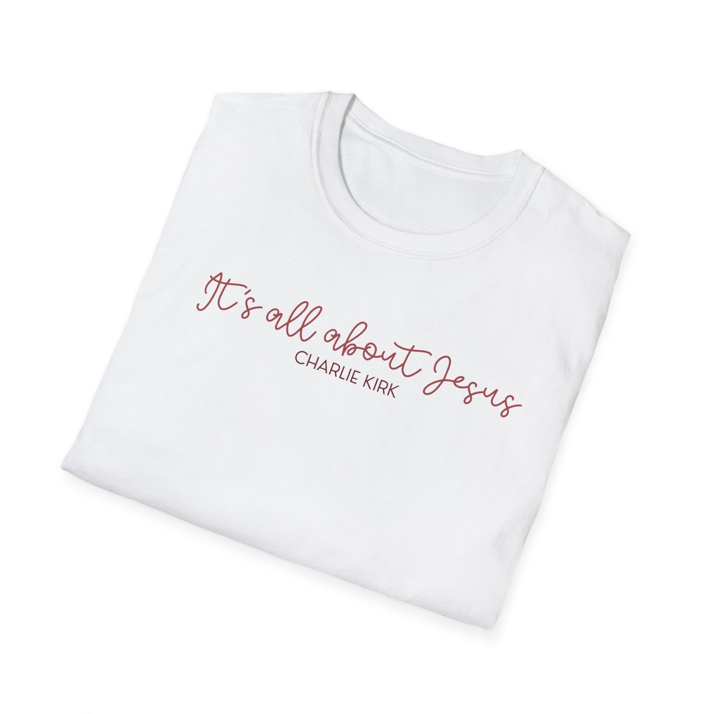 All About Jesus Tee (Red&Blue Design)