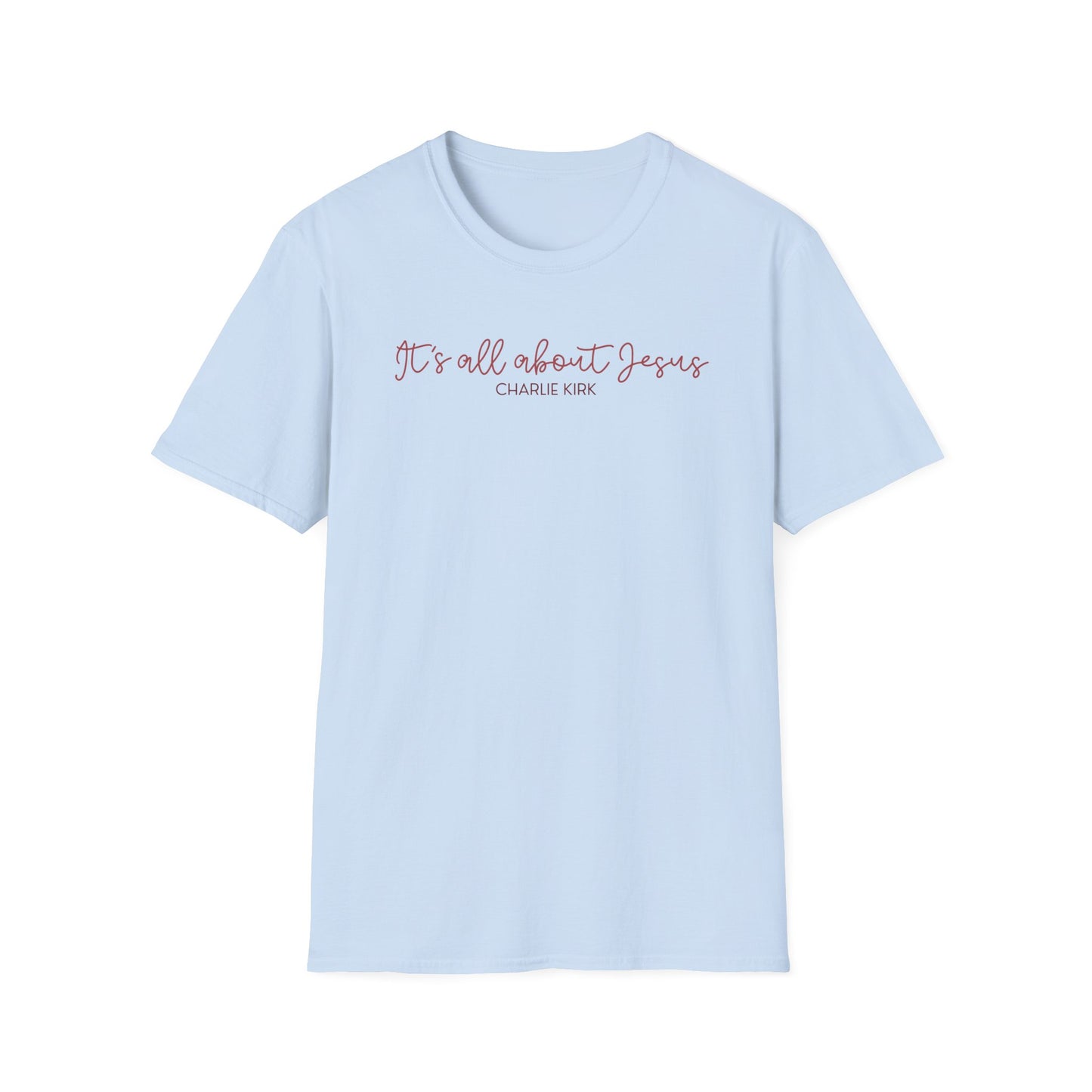 All About Jesus Tee (Red&Blue Design)