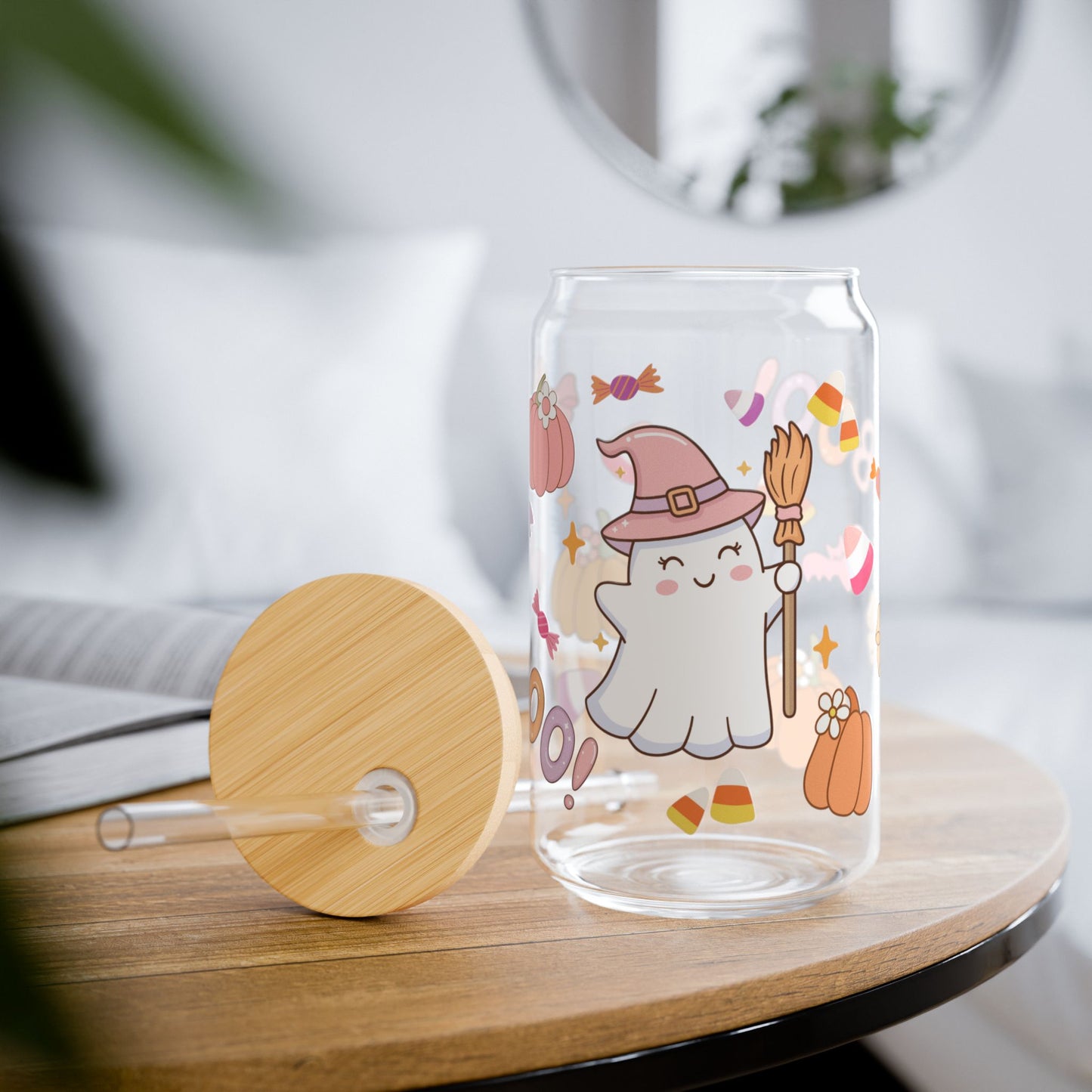 Cute Ghostie + Candy Glass