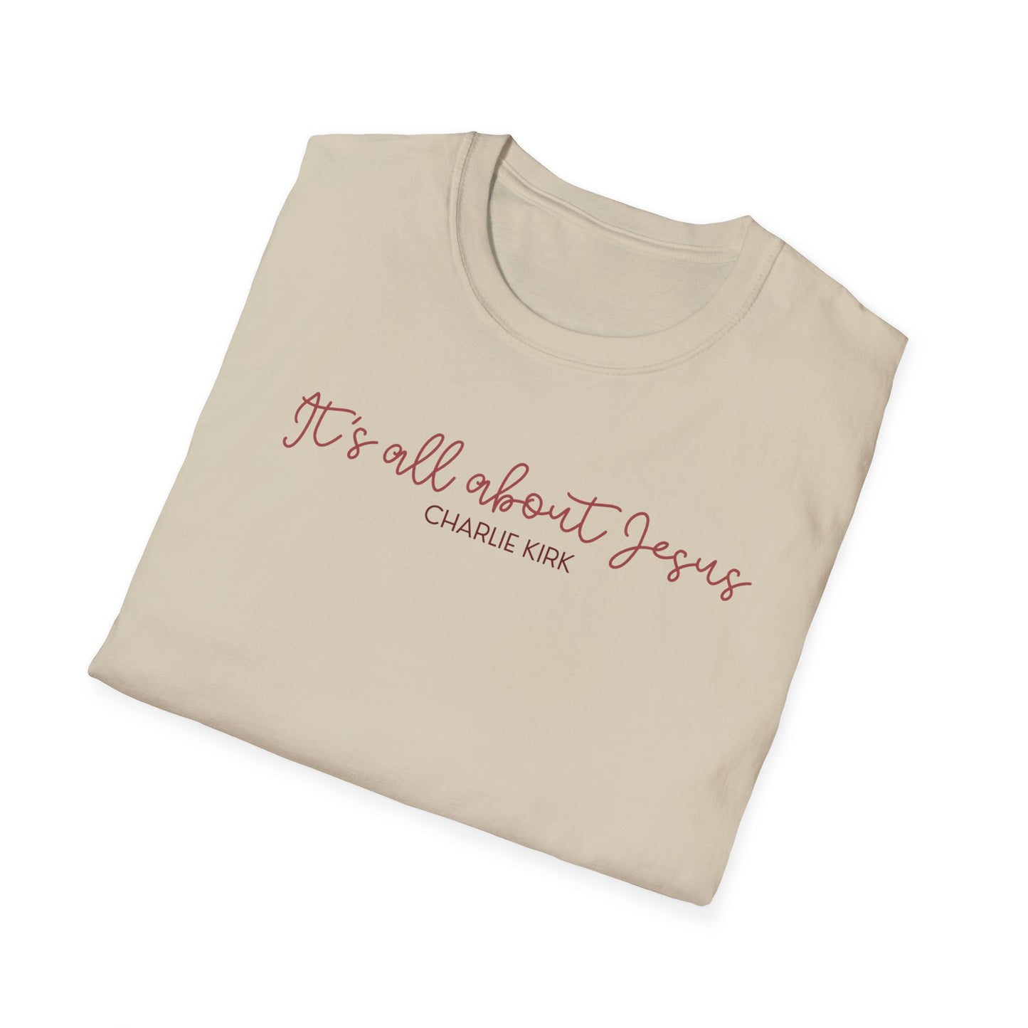 All About Jesus Tee (Red&Blue Design)