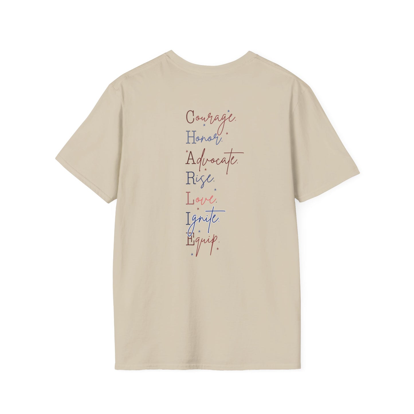 All About Jesus Tee (Red&Blue Design)
