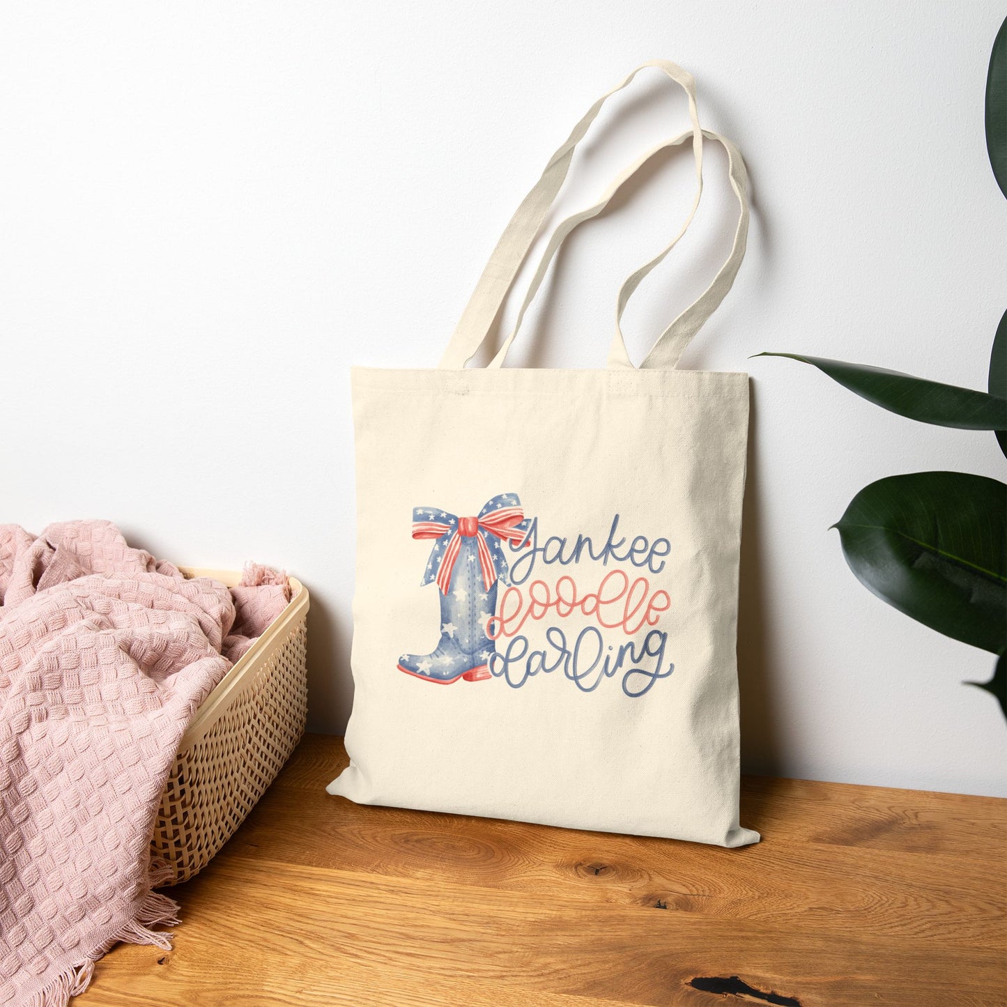 Yankee Doodle Darling Canvas Tote