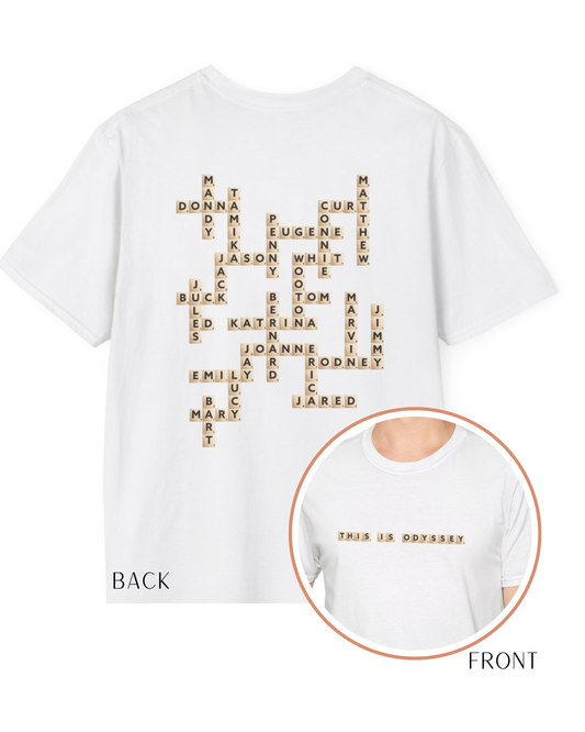 AIO Scrabble Names Tee