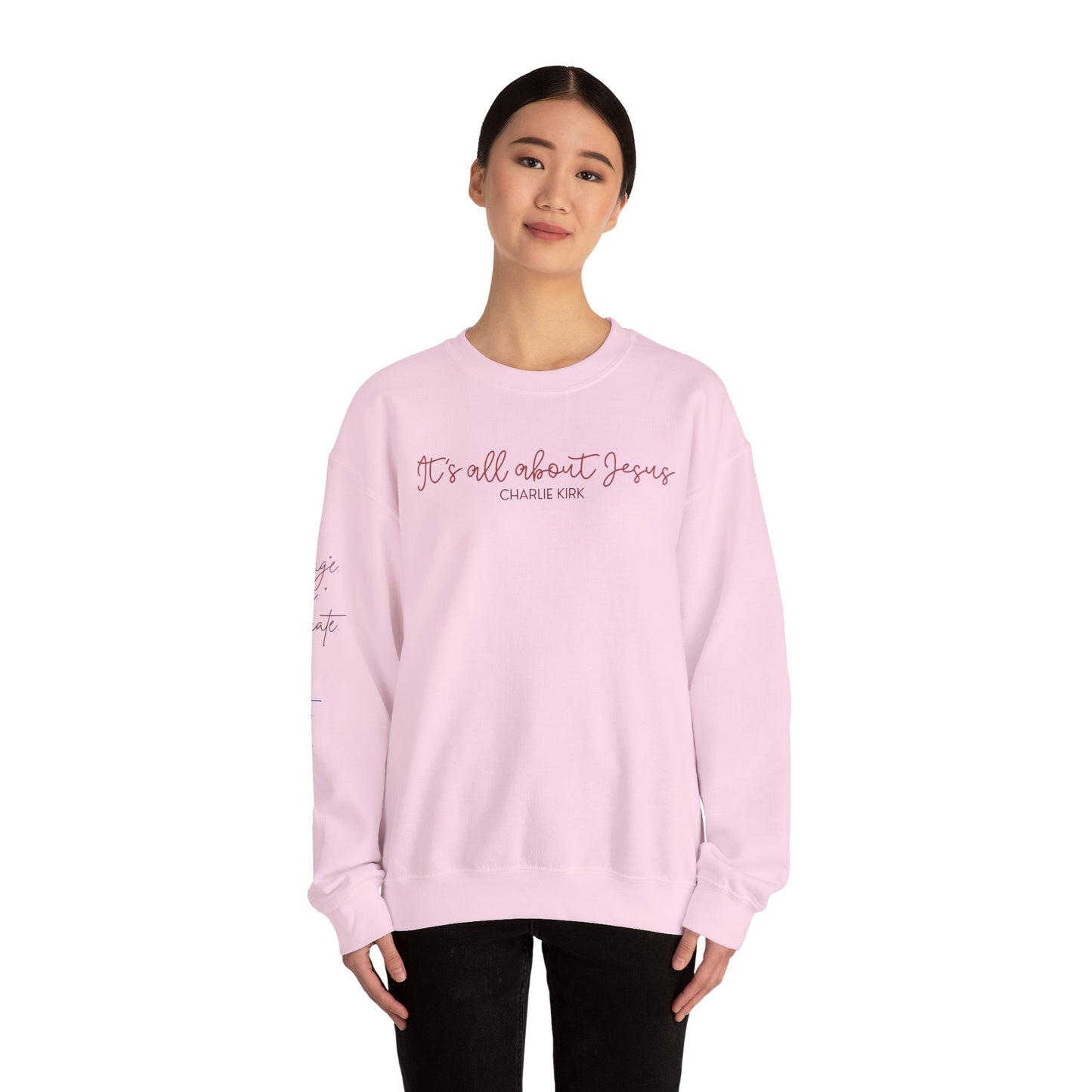 All About Jesus Crewneck Sweatshirt