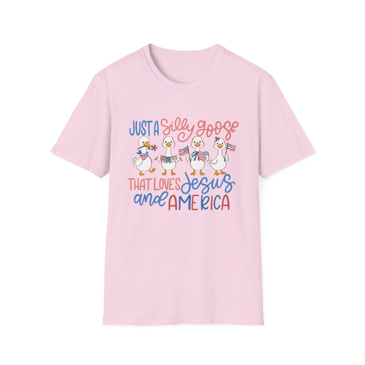 Just a Silly Goose That Loves Jesus and America Tee