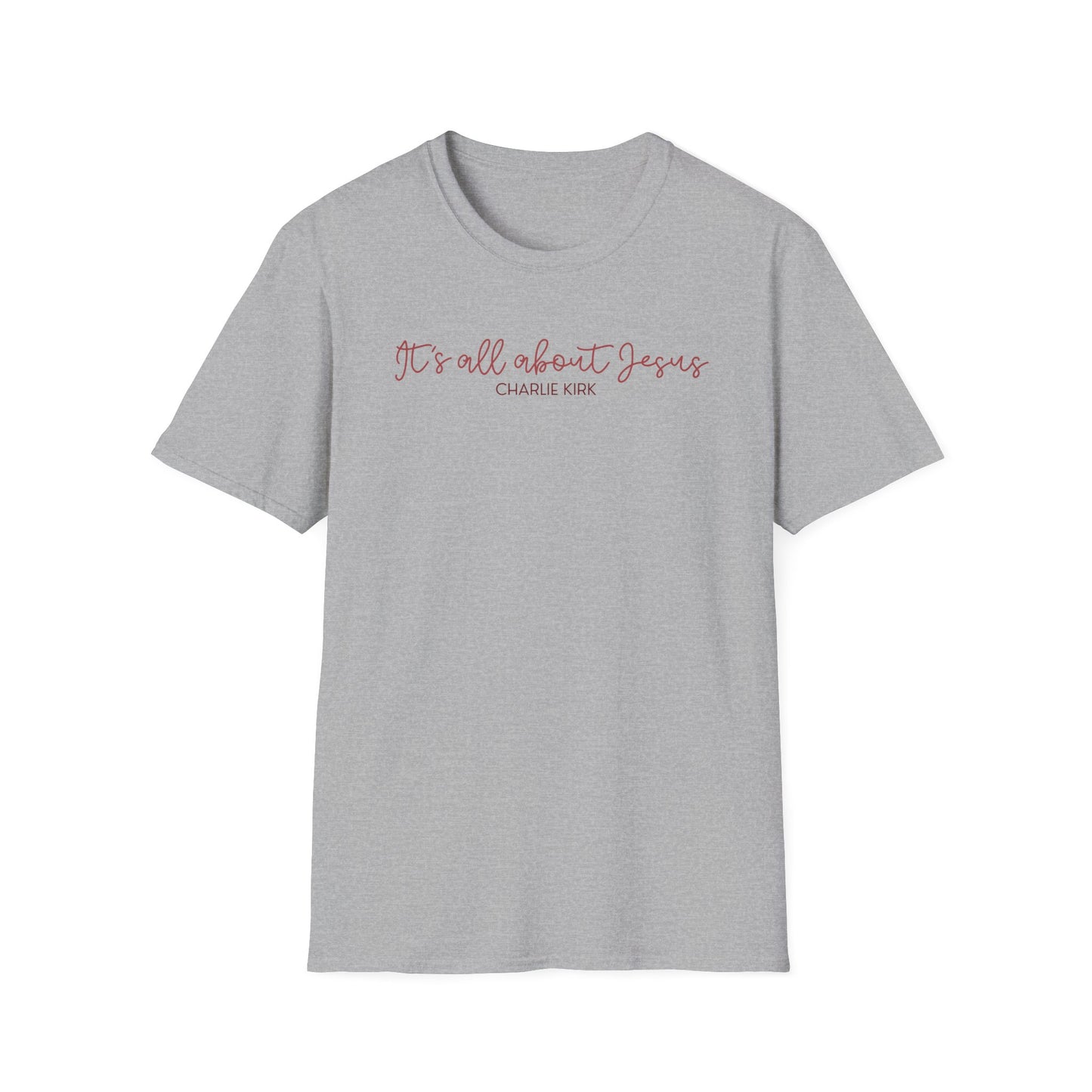 All About Jesus Tee (Red&Blue Design)