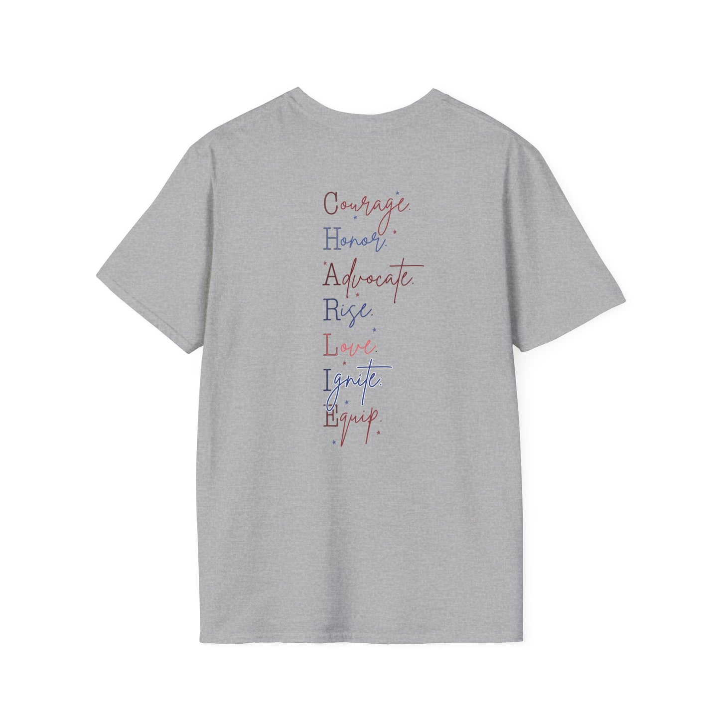 All About Jesus Tee (Red&Blue Design)