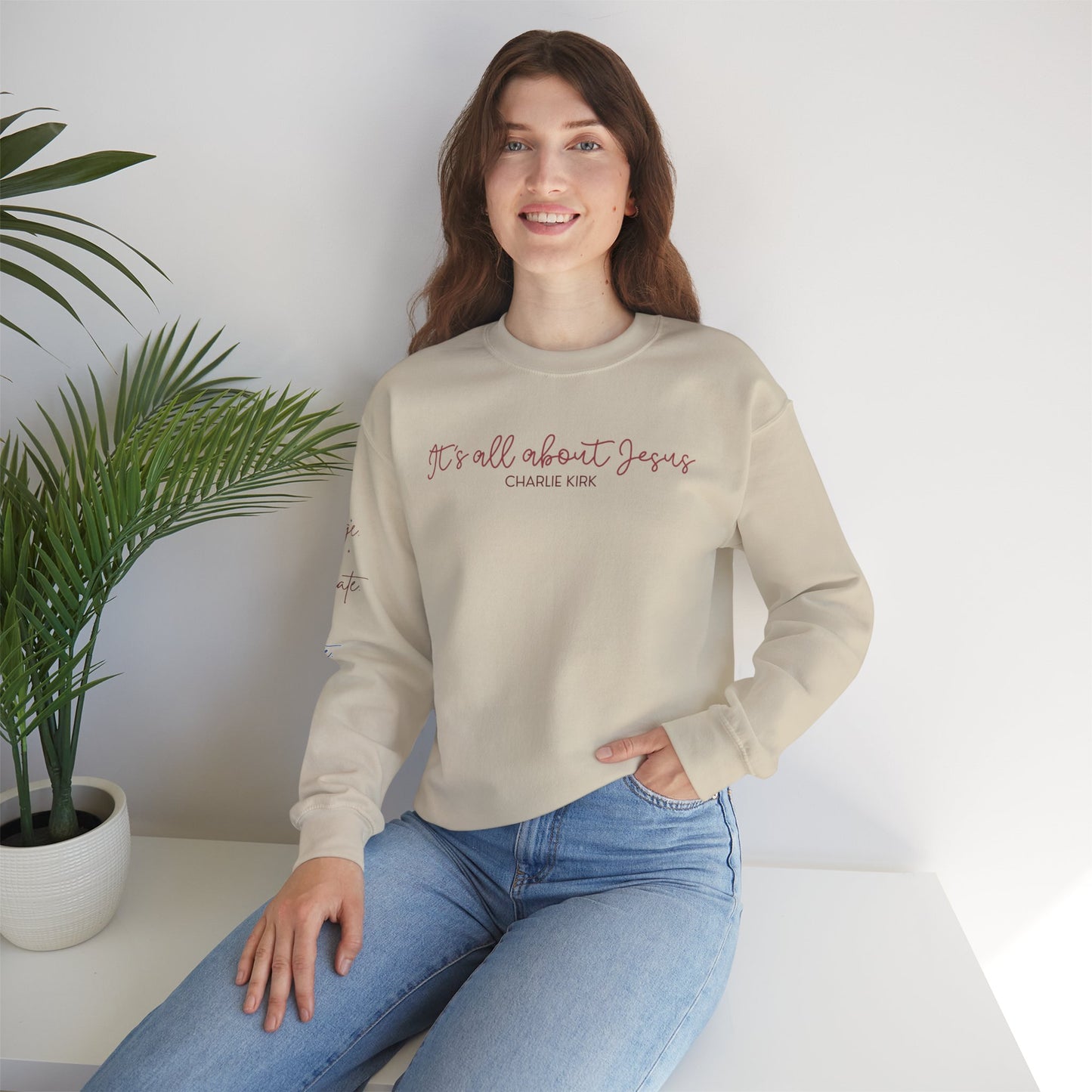 All About Jesus Crewneck Sweatshirt