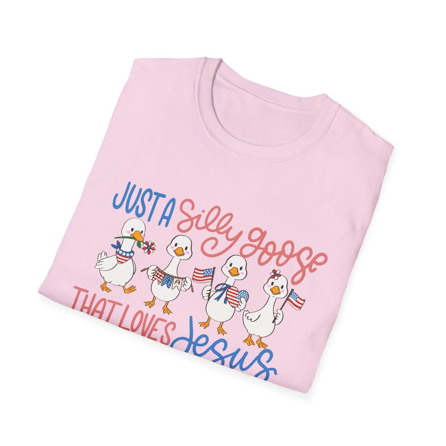 Just a Silly Goose That Loves Jesus and America Tee