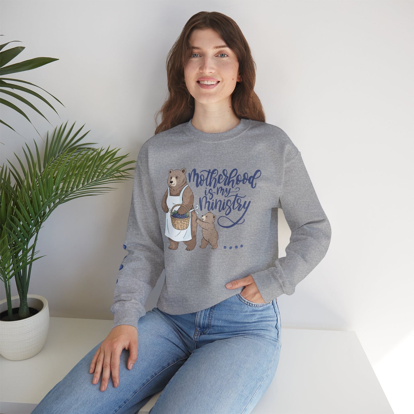 Motherhood Is My Ministry Crewneck Sweatshirt