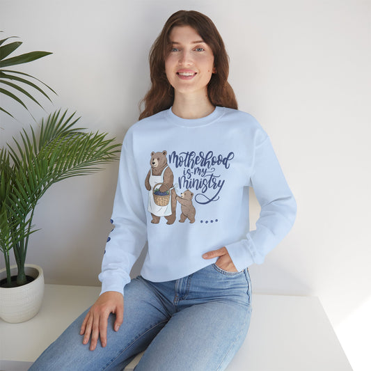 Motherhood Is My Ministry Crewneck Sweatshirt