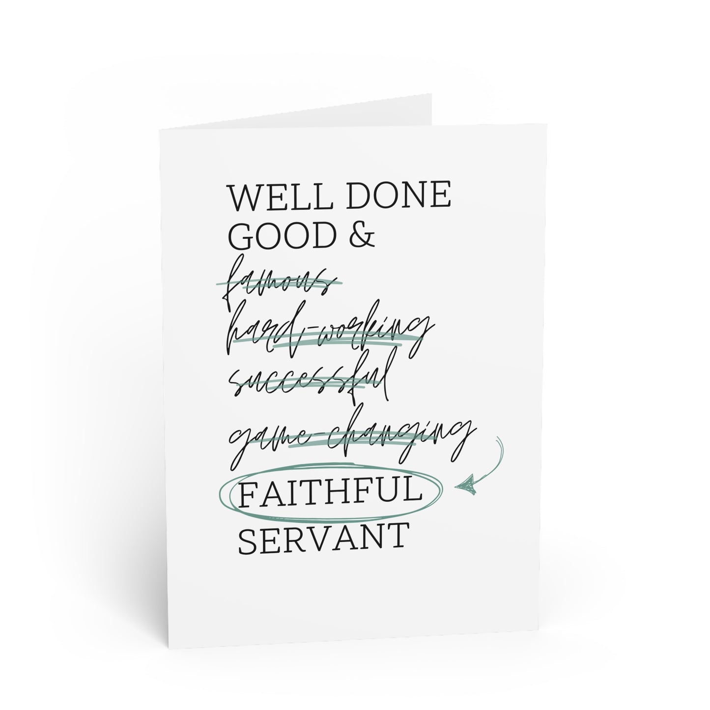 Faithful Servant Greeting Card