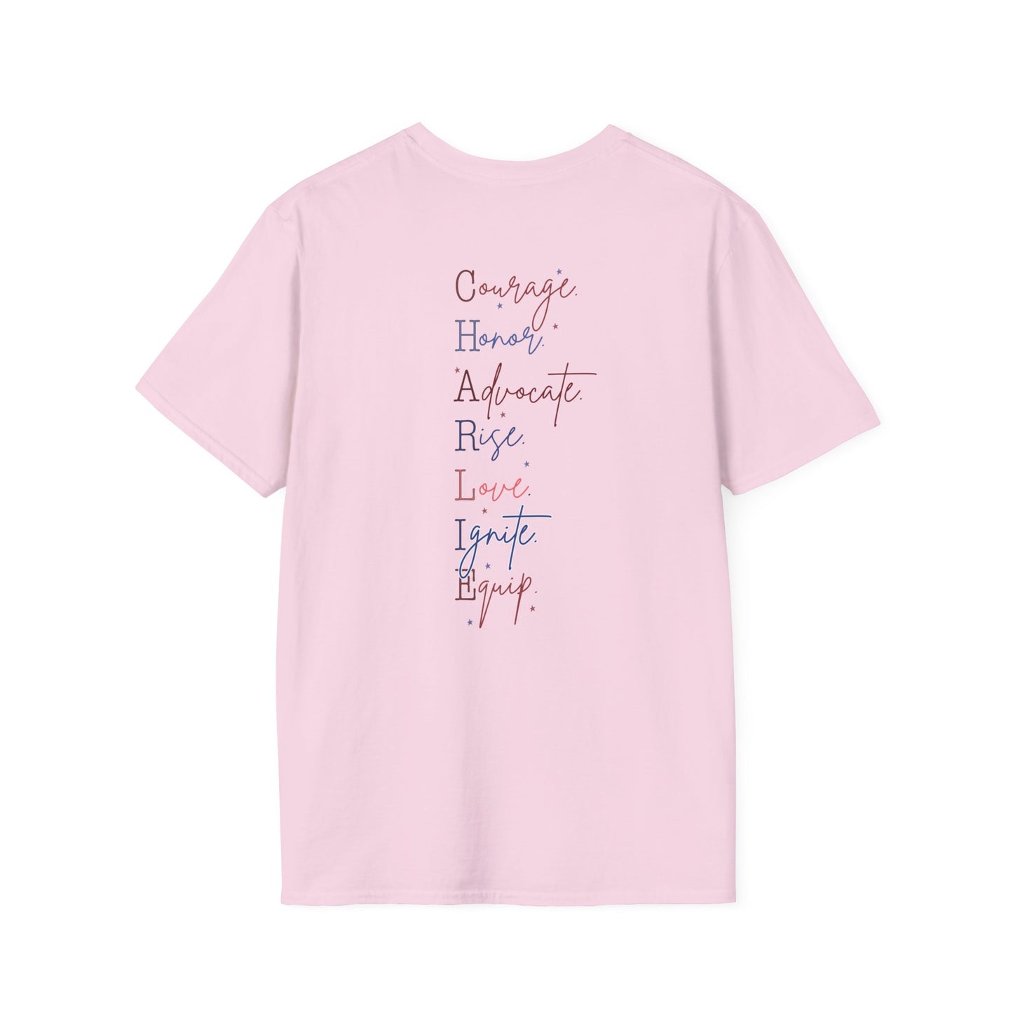 All About Jesus Tee (Red&Blue Design)