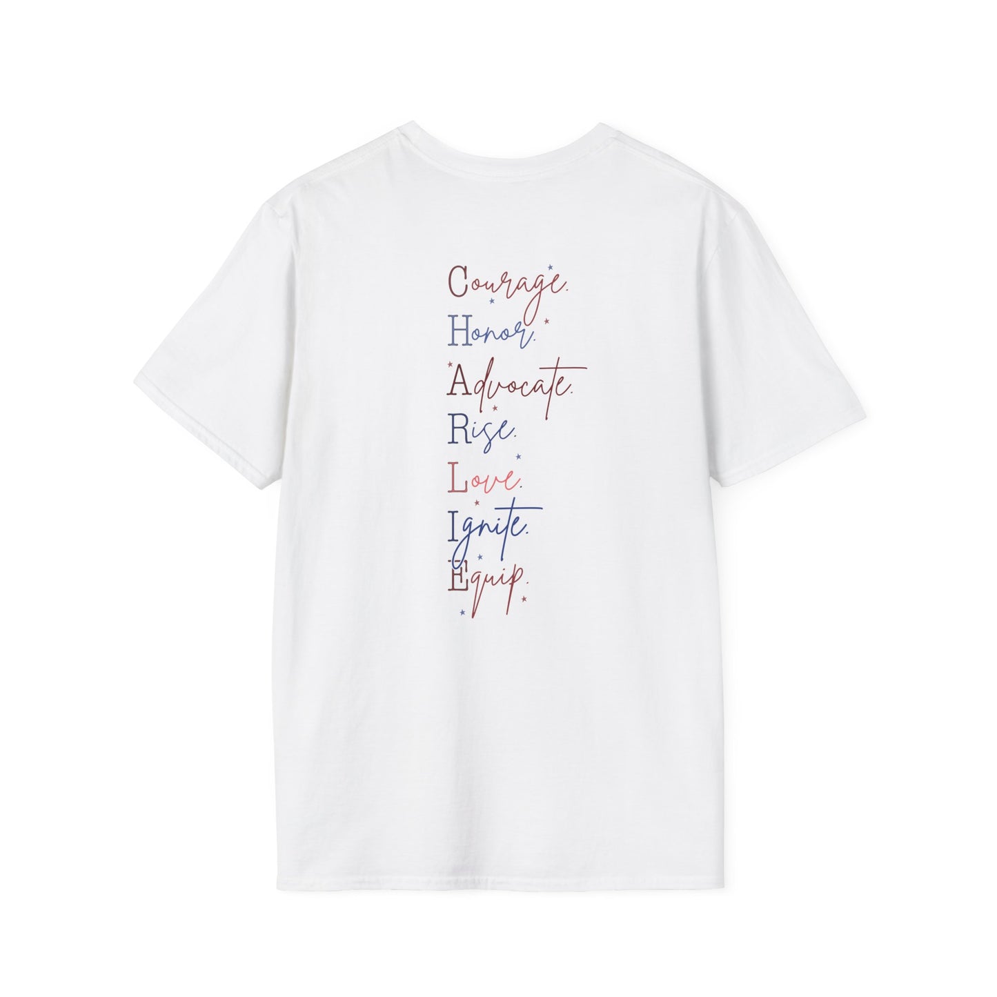 All About Jesus Tee (Red&Blue Design)