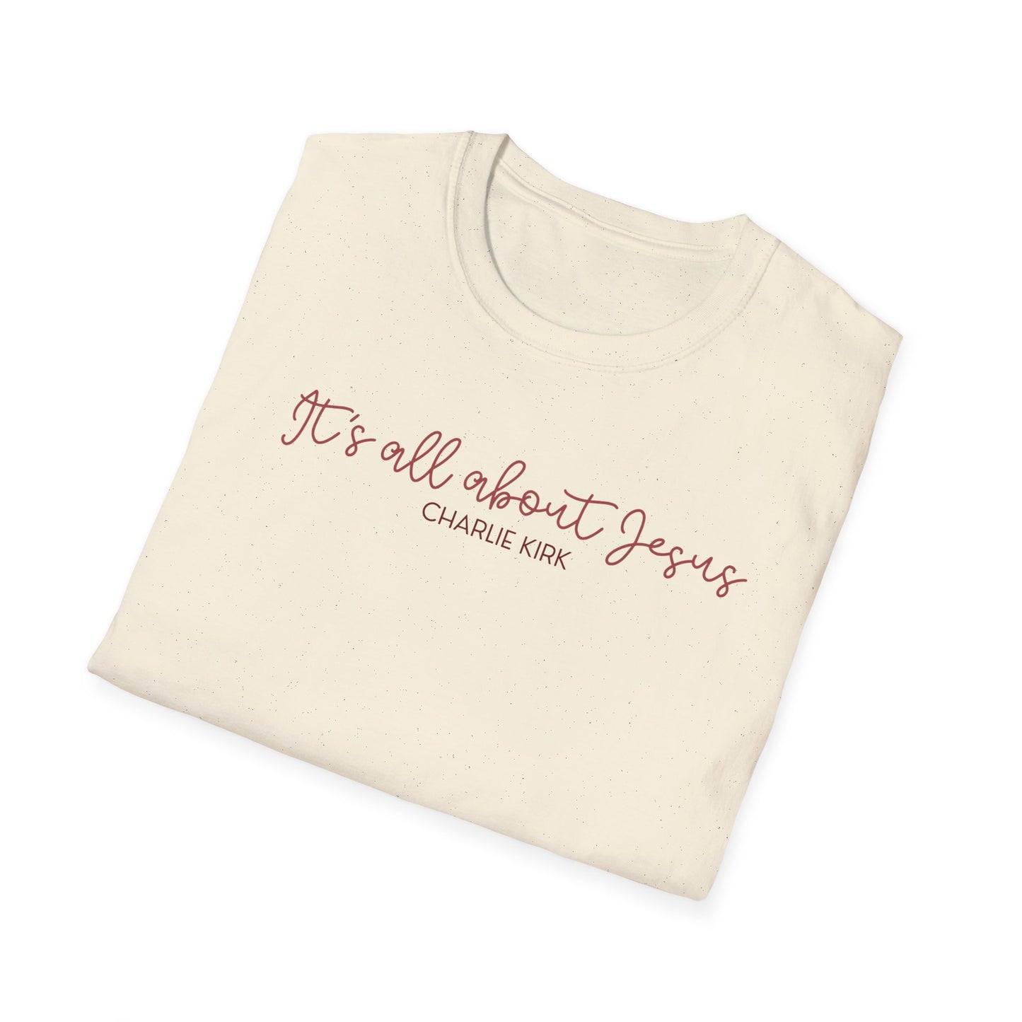 All About Jesus Tee (Red&Blue Design)