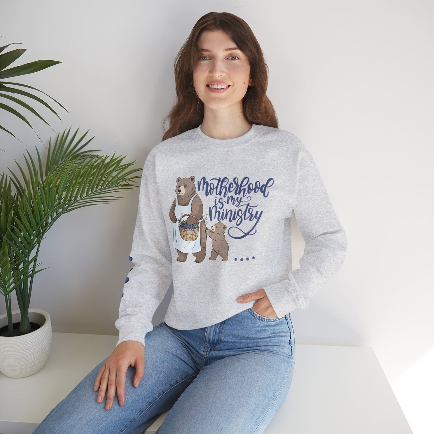 Motherhood Is My Ministry Crewneck Sweatshirt